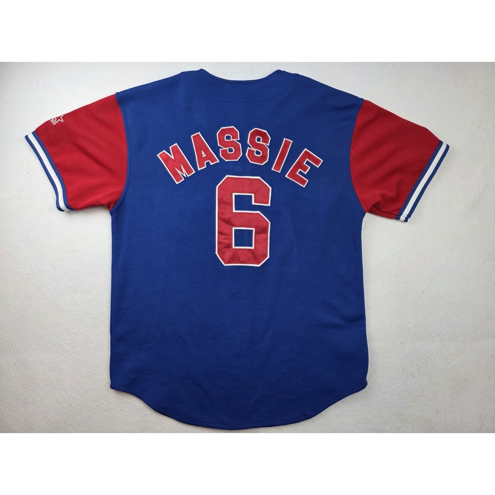 Vintage Chicago Cubs MLB Starter Baseball Jersey #6 "Massie" Stitched Size L VTG - Picture 5 of 8